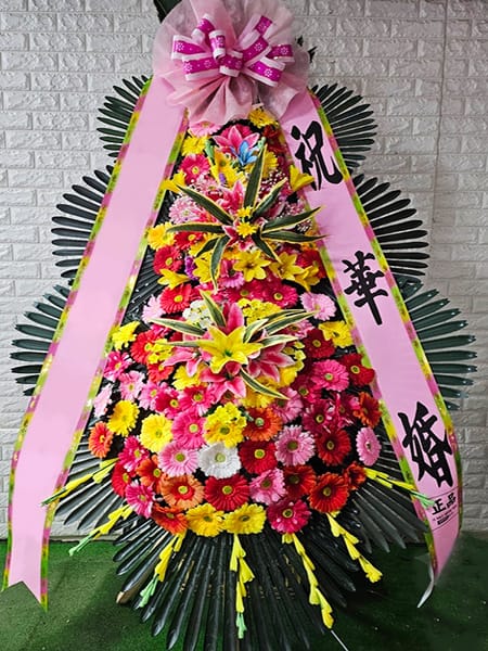 광명무역센터컨벤션 예술인 협회 동료들이 디자인을 극찬한 예술적 화환